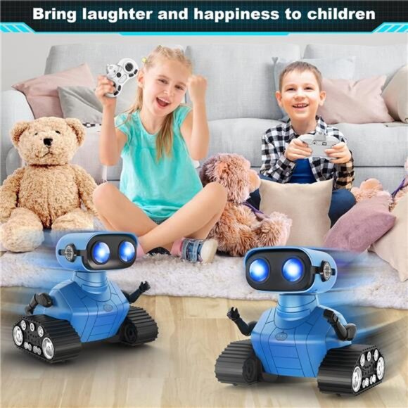 Robot Toys for Boys Girls, Rechargeable Remote Control Emo Robots - Picture 5 of 7